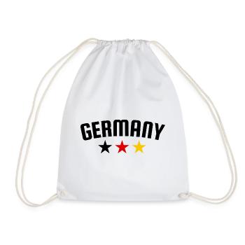 Allemagne 3 Étoiles Design EN - Sac de sport léger - blanc - Devant