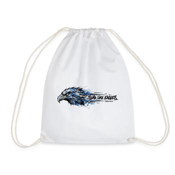 Soar Like Eagles - Jesaja 40:31 - Streetwear - Turnbeutel - Weiß - Vorne