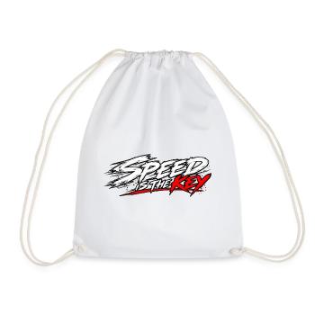 EK-Spruch: Speed is the key - Turnbeutel - Weiß - Vorne