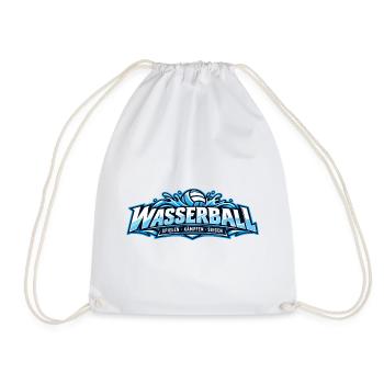 Wasserball Teamgeist Logo - Turnbeutel - Weiß - Vorne
