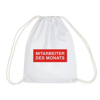 mitarbeiter des monats - Turnbeutel - Weiß - Vorne
