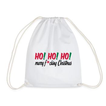 christmas - Drawstring Bag - white - Front