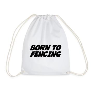 Born to Fencing - Sac de sport léger - blanc - Devant