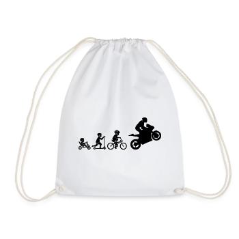 ÉVOLUTION DE LA MOTO - Sac de sport léger - blanc - Devant