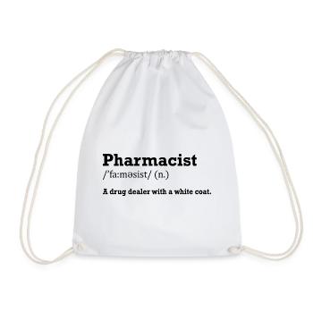 Pharmacist Geschenk Apotheke - Turnbeutel - Weiß - Vorne