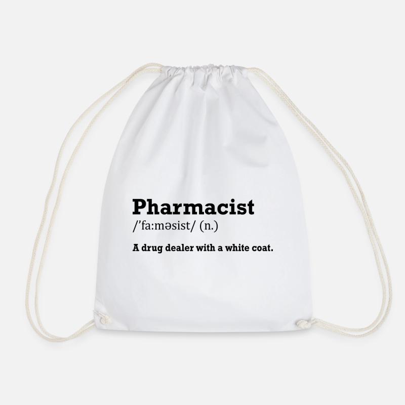 Pharmacist Geschenk Apotheke - Turnbeutel - Weiß