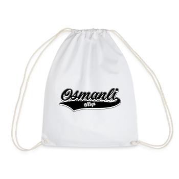 oslap baseball logo - Turnbeutel - Weiß - Vorne