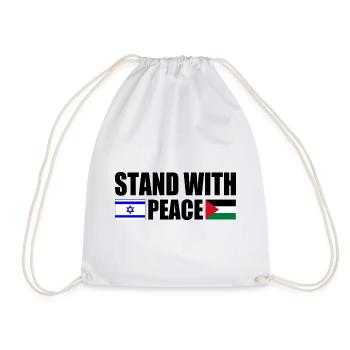 Stand with peace israel free palestine - Sac de sport léger - blanc - Devant