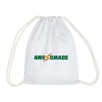 Awesomade - Drawstring Bag - white - Front