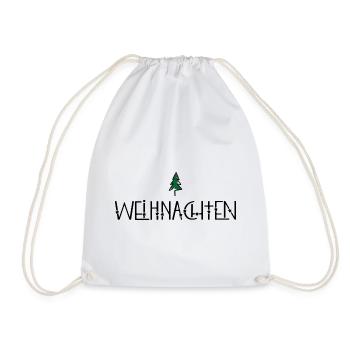 Christmas at last - Drawstring Bag - white - Front