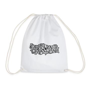 Turquie Carte Mandala Istanbul Bosphore - Sac de sport léger - blanc - Devant