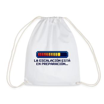 Eskalations Shirt Nerd Geek Español - Turnbeutel - Weiß - Vorne