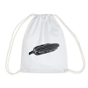 Silhouette maïs sur épi - Sac de sport léger - blanc - Devant
