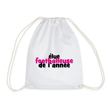 Footballeuse de l'Année : La Reine des Terrains - Sac de sport léger - blanc - Devant