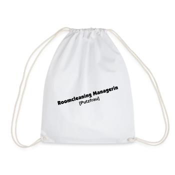 Lustiges Putzfrau Roomcleaning Managerin Geschenk - Turnbeutel - Weiß - Vorne