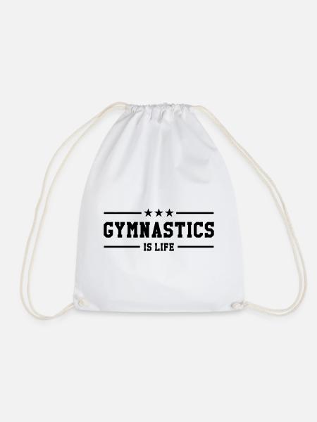 Gymnastics is life - Turnbeutel - Weiß