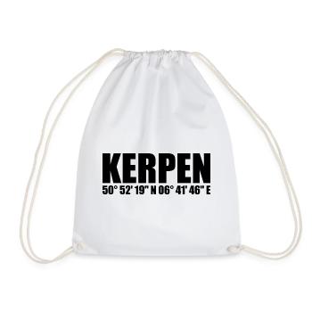 Kerpen Koordinaten - Turnbeutel - Weiß - Vorne