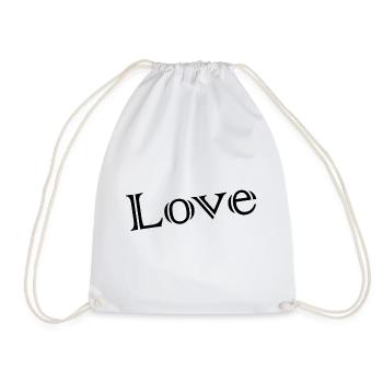 LOVE,JUST MARRIED,VIVE LES MARIES,EVJF - Drawstring Bag - white - Front