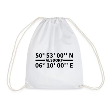 Coordonnées d’Alsdorf - Sac de sport léger - blanc - Devant