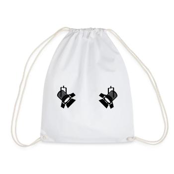 Lighting spot lamps - Drawstring Bag - white - Front