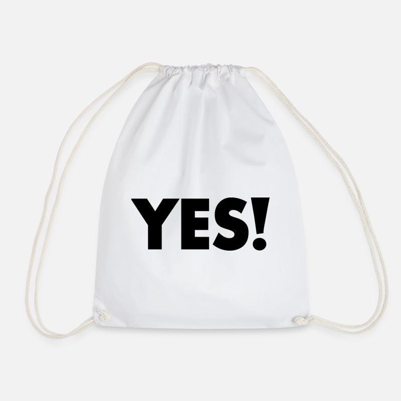 Yes - Turnbeutel - Weiß