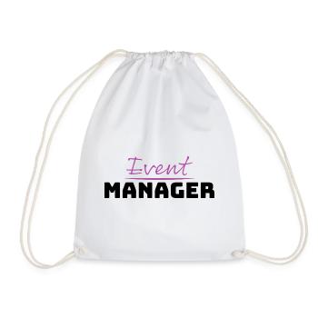 Tshirt fuer Event Manager - Turnbeutel - Weiß - Vorne