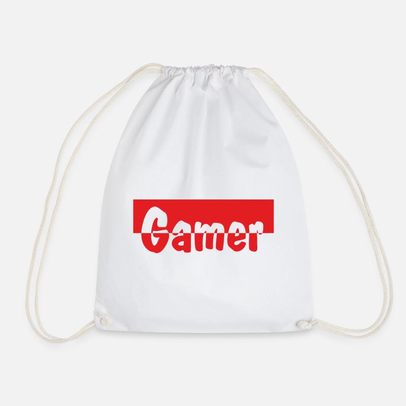 Gamer - Turnbeutel - Weiß