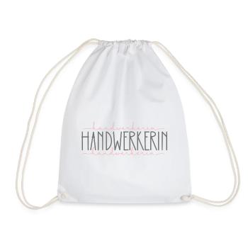 Handwerkerin Geschenk Handwerk Beruf - Turnbeutel - Weiß - Vorne