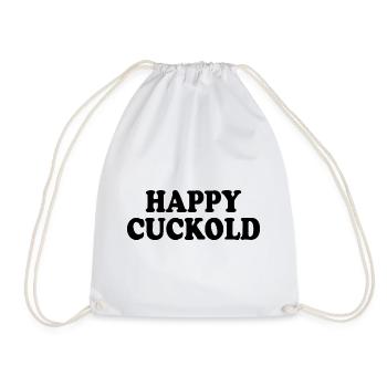 Happy cuckold - Turnbeutel - Weiß - Vorne