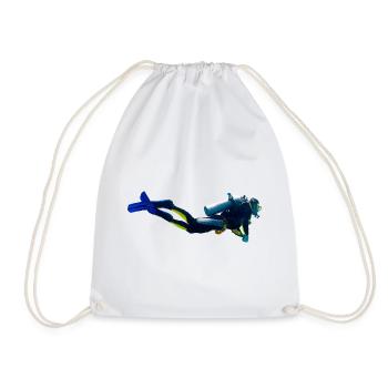 Diver - Drawstring Bag - white - Front