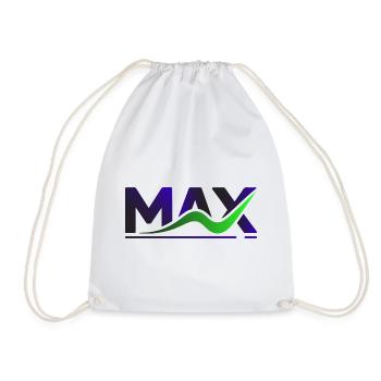 MAX Wave Gradient Logo Tee - Drawstring Bag - white - Front