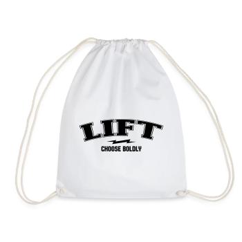 Varsity Arch - Lift Dept - Drawstring Bag - white - Front