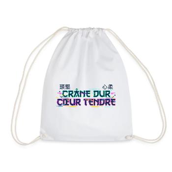 Cyber Japan - Crâne dur Cœur tendre - Sac de sport léger - blanc - Devant