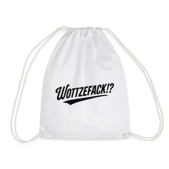 Humour Wottzefack dit une idée de cadeau drôle - Sac de sport léger - blanc - Devant