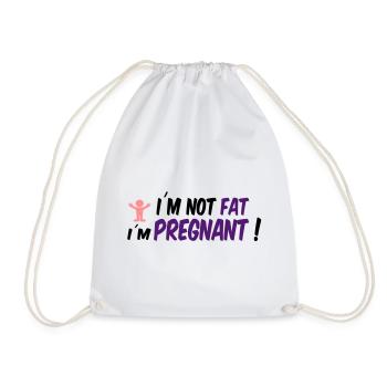 pregnancy - Drawstring Bag - white - Front