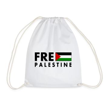 Free palestine - Sac de sport léger - blanc - Devant