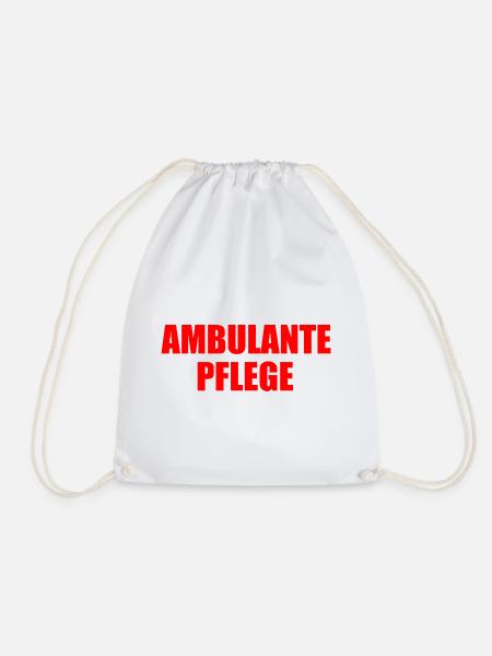 ambulante pflege - Turnbeutel - Weiß