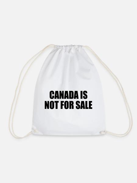 canada is not for sale - Turnbeutel - Weiß