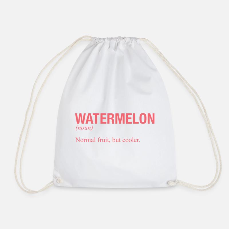WATERMELON Wassermelone - Drawstring Bag - white