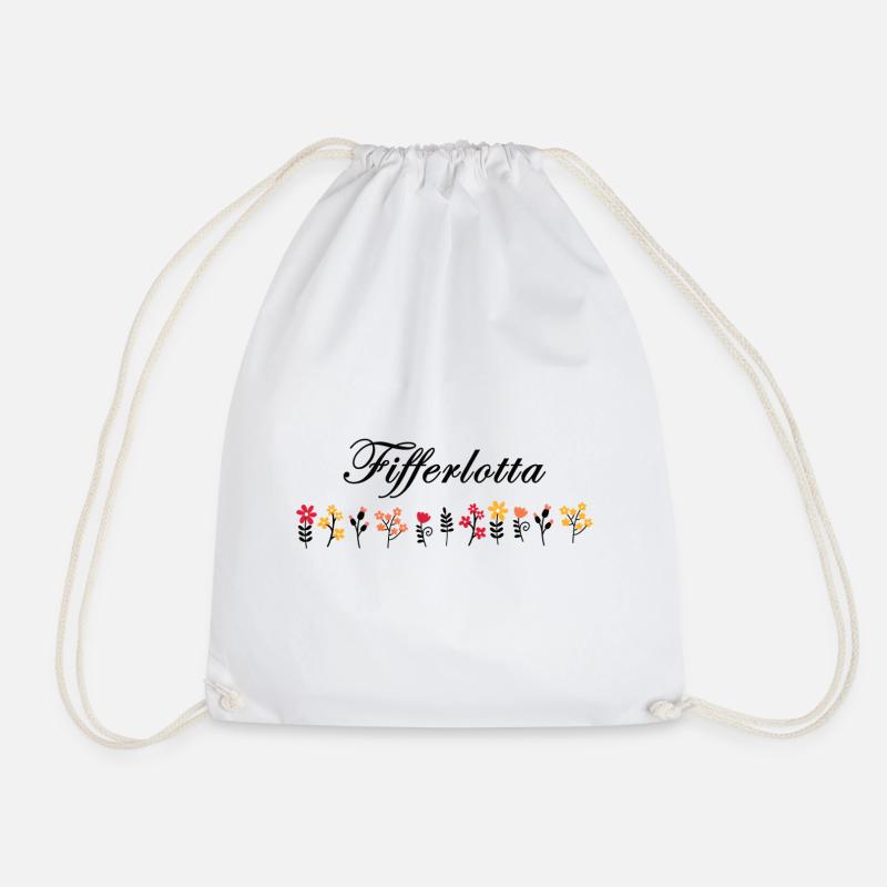 Fifferlotta - Drawstring Bag - white