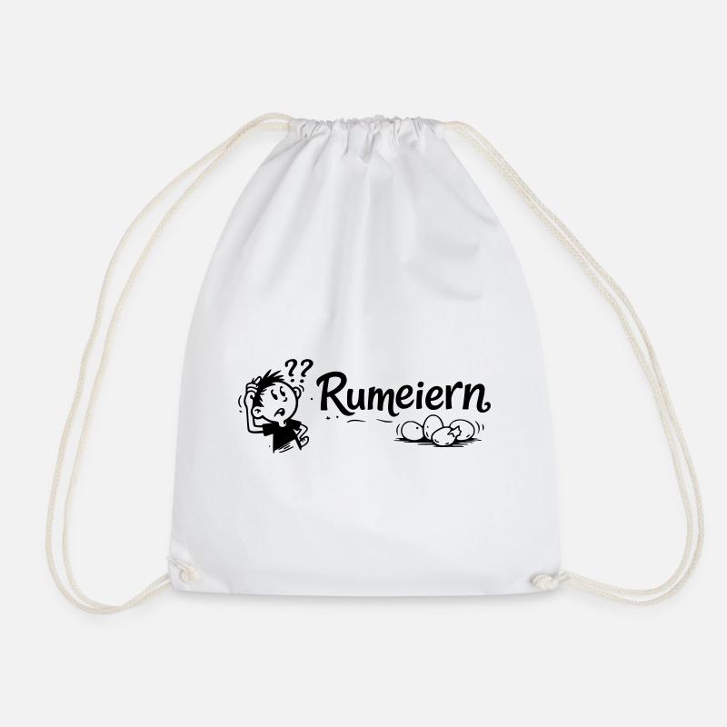 Rumbling - Drawstring Bag - white