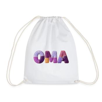 Grand-mère Patchwork Letters : Tendance majeure - Sac de sport léger - blanc - Devant