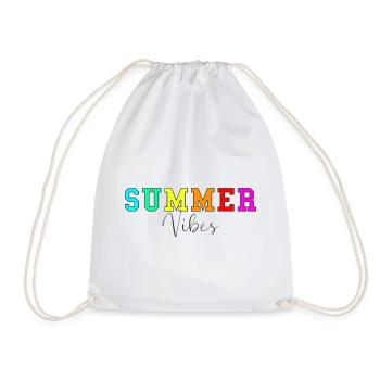 Summer Vibes - Turnbeutel - Weiß - Vorne
