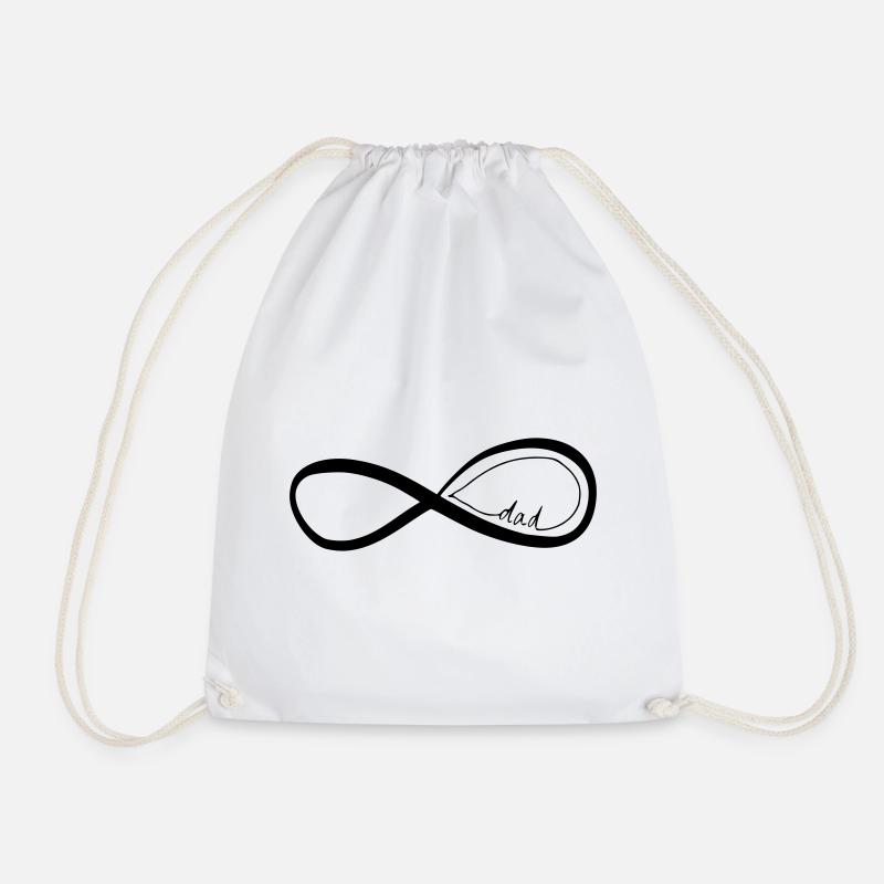dad - Drawstring Bag - white