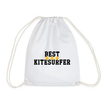 Kitesurfen / Kitesurfer / Kiteboarden / Kitesurf - Turnbeutel - Weiß - Vorne