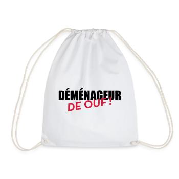 Déménageur / Déménagement / Déménager / Camion - Sac de sport léger - blanc - Devant