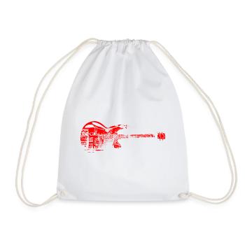 Tee shirt rock - Sac de sport léger - blanc - Devant