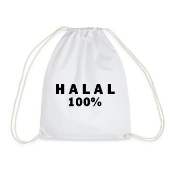 Halal حلال - Turnbeutel - Weiß - Vorne