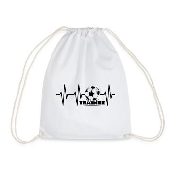 Coach Pulse Heartbeat Symbol Soccer Ball Team - Sac de sport léger - blanc - Devant
