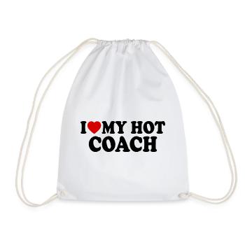 I love my hot coach - Sac de sport léger - blanc - Devant